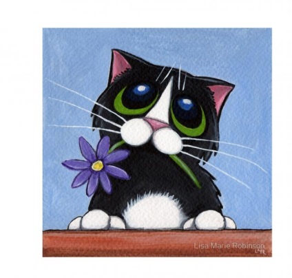 Pisica capricioasă a artistului englez Lisa mary robinson - târg de maeștri - manual,