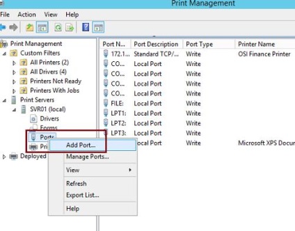Printer pooling Nyomtatókészlet beállítása a Windows Server 2012 R2-ben, Windows rendszerhez
