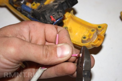 Reparați cablul de alimentare al burghiului cu propriile mâini