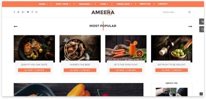 Wordpress blog template-uri