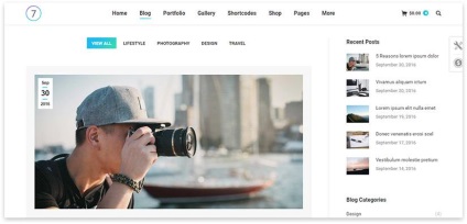 Wordpress blog template-uri