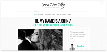 Wordpress blog template-uri