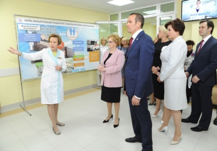 Skvortsova din Cheboksary a deschis clădirea chirurgicală a dispensarului oncologic și a estimat starea