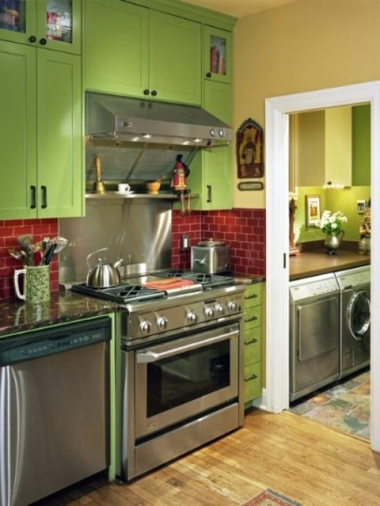 A színek kombinációja a konyhában