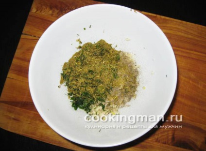 Sos de mantels din smântână și verde - gătit pentru bărbați