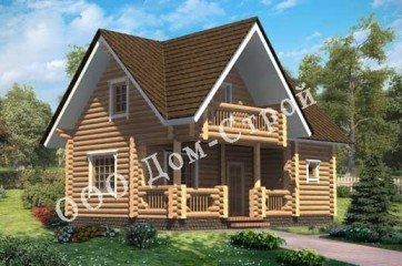 Case de lemn cu o construcție mansardă la prețuri accesibile de la producător