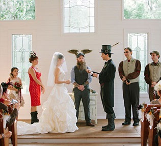 Steampunk nunta in stil victorian