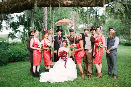 Steampunk nunta in stil victorian