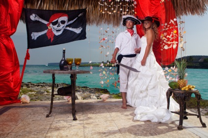 Nunta în stil pirat sau nuntă pirat (scripturi, fotografii), divertisment