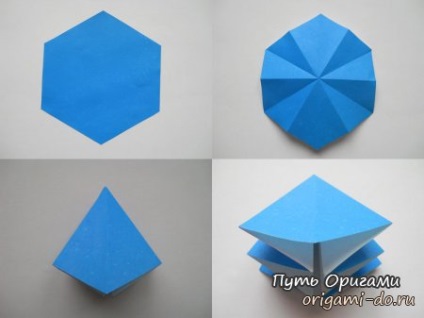 Primii crocusi în tehnica origami - modul de origami