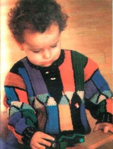 Tricotat în patchwork stil