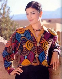 Tricotat în patchwork stil