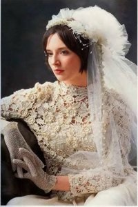 Rochie de mireasa tricotata, nunta