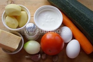 Caserola din dovlecei și morcovi în cuptor, cum să gătești