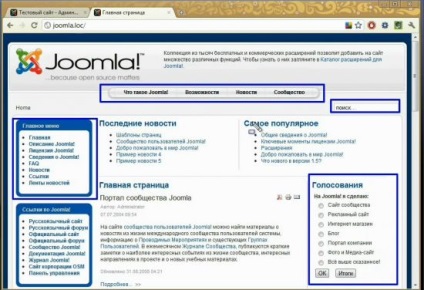 Admin panel Joomla și concepte de bază