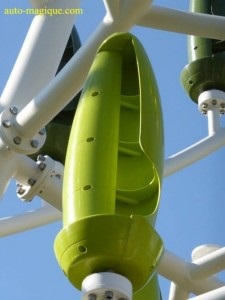 Alternatív energiaforrások és közlekedési módok mesterséges fák mini turbinákkal -