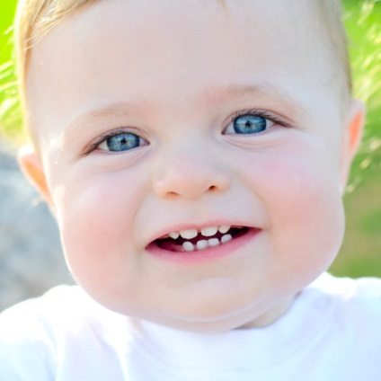 Craniul unui copil înainte de dentiție