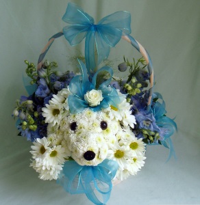 Flori pentru nunta sub forma unui pui de urs