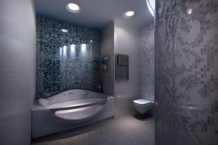 Fürdőszoba belső kialakítás, szép és funkcionális design
