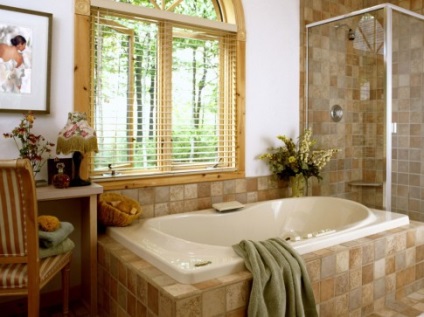 Fürdőszoba belső kialakítás, szép és funkcionális design