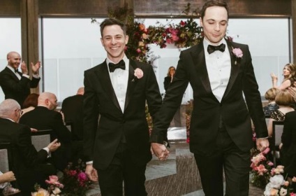 Jim Parsons a prezentat fotografii de la nunta sa cu prietenul său - afacerea de prezentare