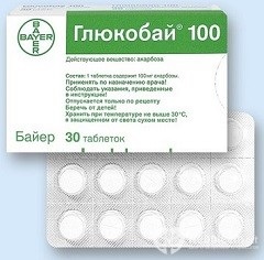 Glukobay - instrucțiuni de utilizare, indicații, doze, analogi