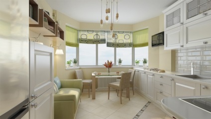 Designul perfect al bucătăriei cu fotografie de la fereastra p44t, sfaturi, design interior