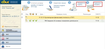 Cum să trimiteți situațiile financiare către Rosstat