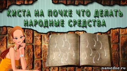 Kista pe rinichi ce să facă remediile populare - sistemul genito-urinar - tratamentul bolilor - folclor