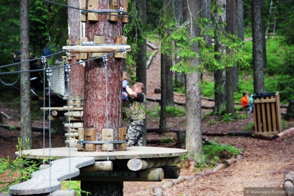 Unde să mergeți pentru un parc de coardă în weekend - parcul norvegian de nucă