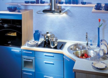 Bucătărie mică cum să economisiți spațiu