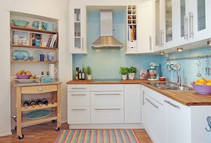 Bucătărie mică cum să economisiți spațiu