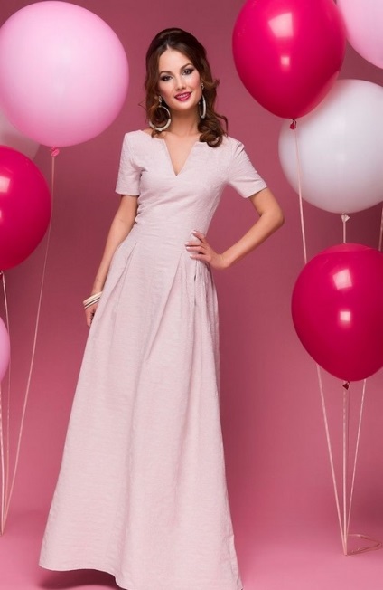 Modă rochii roz 2017-2018 - poze, rochii frumoase blând roz - stiluri, noutăți