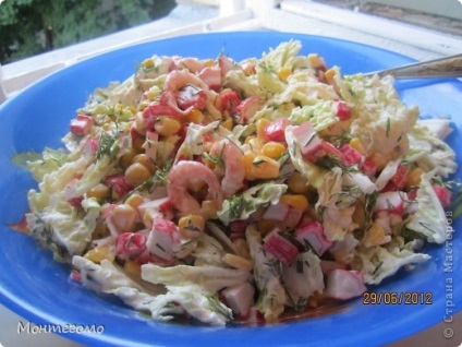 Salata mea preferată (cu creveți și bastoane de crab), țara maestrilor