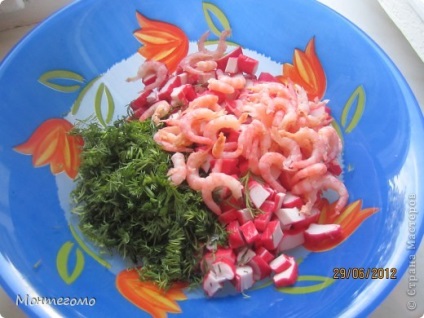 Salata mea preferată (cu creveți și bastoane de crab), țara maestrilor