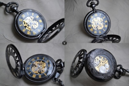 A teljesen különböző órák (csukló szürke, zseb csontváz, dekoratív