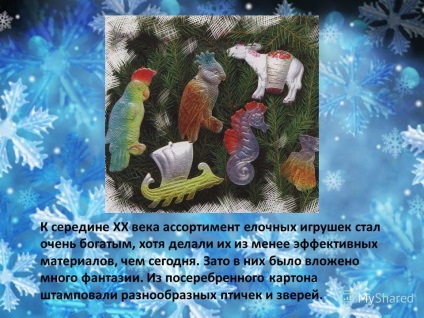 Prezentare despre istoria jucăriilor de pom de Crăciun în Rusia prezentarea a fost făcută de către cap