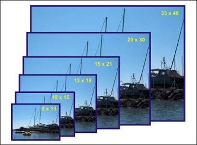 Dimensiunea fotografiilor pentru tipărirea tablelor de formate cu exemple