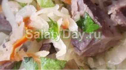 Salata de la varza de varza - o reteta minunata de mancare cu fotografii si clipuri video