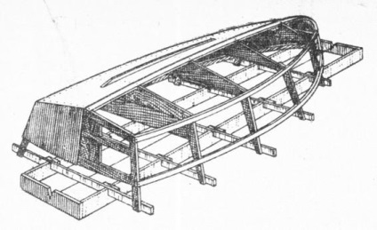 Asamblarea carcasei pe grămadă, adaptarea și scula pentru construirea navei, alegerea tipului de apă