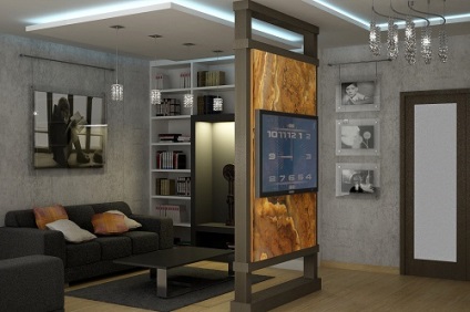 Dormitor și hol, două într-o singură cameră, design interior - foto-magazin online inhomes