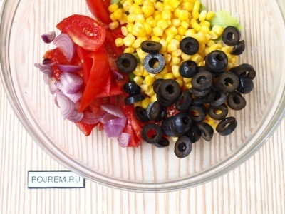 Mediterrán saláta - lépésről-lépésre recept a fotóval, hogyan kell főzni