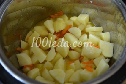 Cartofi brasați într-o multivarcă cu morcovi și usturoi - mâncăruri fierbinți din 1001 de mâncare