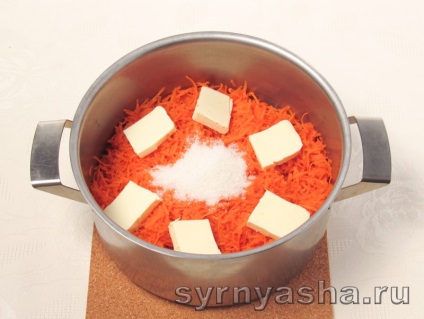 Cascavalul de brânză și cascavalul de morcov în cuptor - rețetă cu fotografie pas cu pas