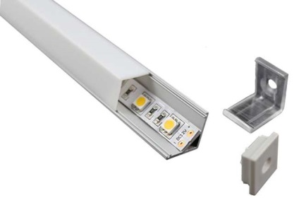 Szög profil a LED szalagkiválasztáshoz és alkalmazáshoz