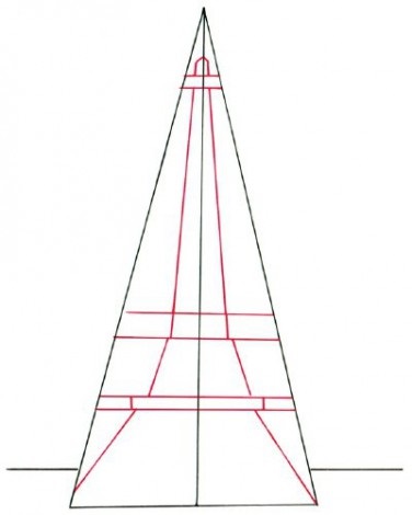 Lecții de pictura - cum să desenezi un turn Eiffel