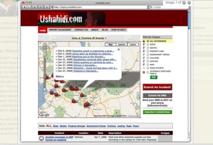 Ushahidi »- platforma numărul unu pentru proiectele aglomerate