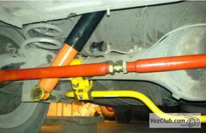 Instalarea tracțiunii pe spate reglabile pe suspensiile din spate VAZ 2107, VAZ 2105, VAZ 2104