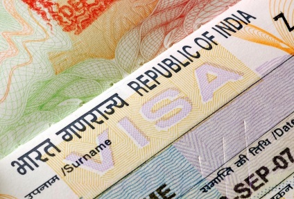 Visa în India reguli de înregistrare pentru ruși în 2017