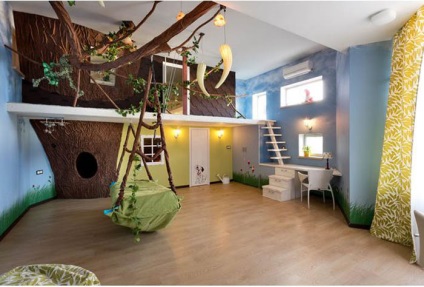 10 Gyermek játszóházak és hálószobák mesés belsőtereke